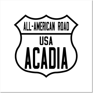 Acadia All-American Road route shield Posters and Art